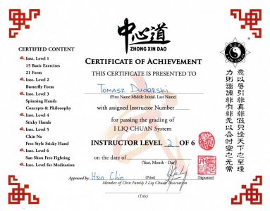 Tomasz dudarski - Instructor Level 2 certificate